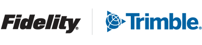 Fidelity Trimble co-branded logo